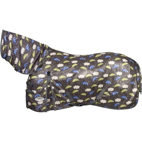 2024 Weatherbeeta Comfitec Essential Mesh II Combo Neck Fly Rug & Free Fly Mask Bundle 1002931 - Umbrella Print